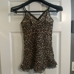 Sexy animal print neglige